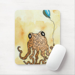 Tapis De Souris Pieuvre au ballons