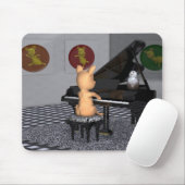 Tapis De Souris Pig Jouer Grand Piano (Avec souris)