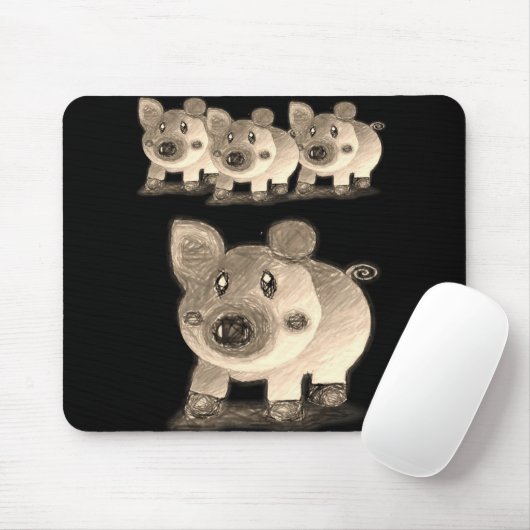 Tapis De Souris Pig Mousepad (Avec souris)
