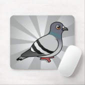 Tapis De Souris Pigeon de roche mignon (Avec souris)