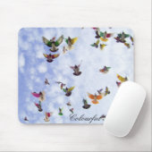 Tapis De Souris Pigeons colorés (Avec souris)