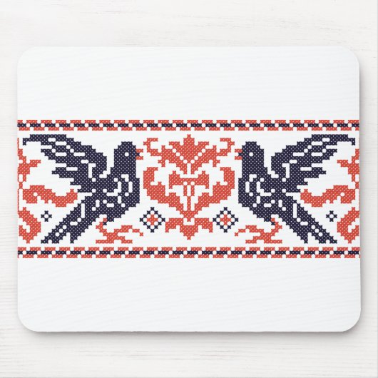 Tapis De Souris Pigeons en couple (Devant)