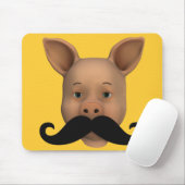 Tapis De Souris Piglet Avec Moustache (Avec souris)