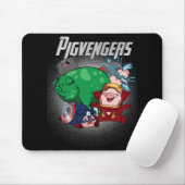 Tapis De Souris Pigvengers Assembler Super Animal Hero Pig Amateur (Avec souris)