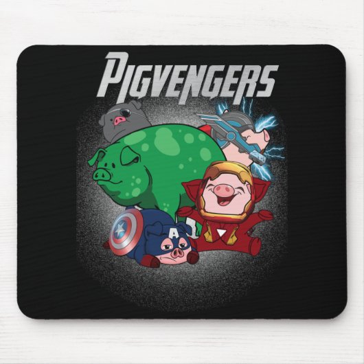 Tapis De Souris Pigvengers Assembler Super Animal Hero Pig Amateur (Devant)