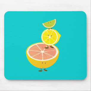 Tapis De Souris Pile d'agrumes de sourire