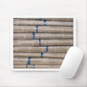 Tapis De Souris Pile d'art d'évènements actuels de journaux (Avec souris)