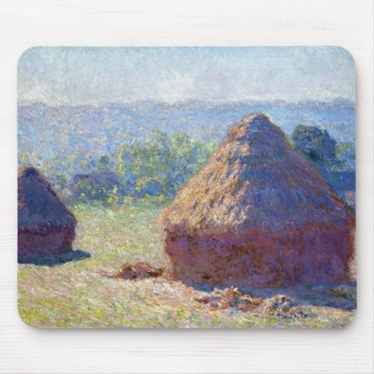 Tapis De Souris Pile de blé (fin de l'été), Monet (Devant)