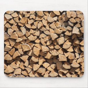 Tapis De Souris Pile De Bois