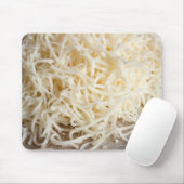 Tapis De Souris Pile de fromage mozzarella frais. (Avec souris)