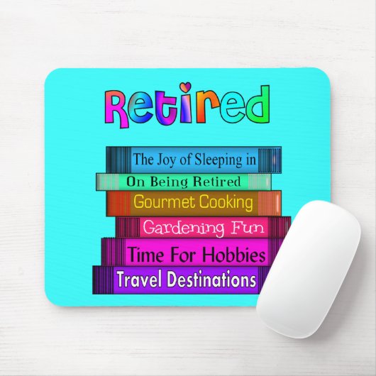 Tapis De Souris Pile unique de cadeaux de retraite de conception (Avec souris)