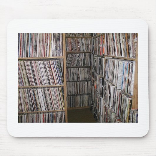 Tapis De Souris Piles de vinyles (Devant)