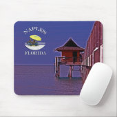 Tapis De Souris Pilier de Naples dans les bleus (Avec souris)