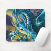 Tapis De Souris Pilote de dragon bleu (Avec souris)