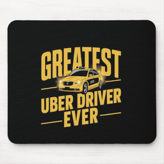 Tapis De Souris Pilote Uber Jamais Uber Conducteur Funny 1 (Devant)