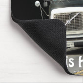 Tapis De Souris PILOTES À CAMION À CAMION NOIR Mousepad (Coin)