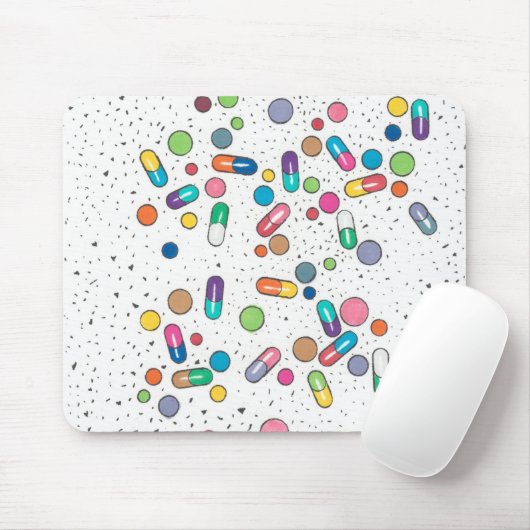 Tapis De Souris Pilules (Avec souris)