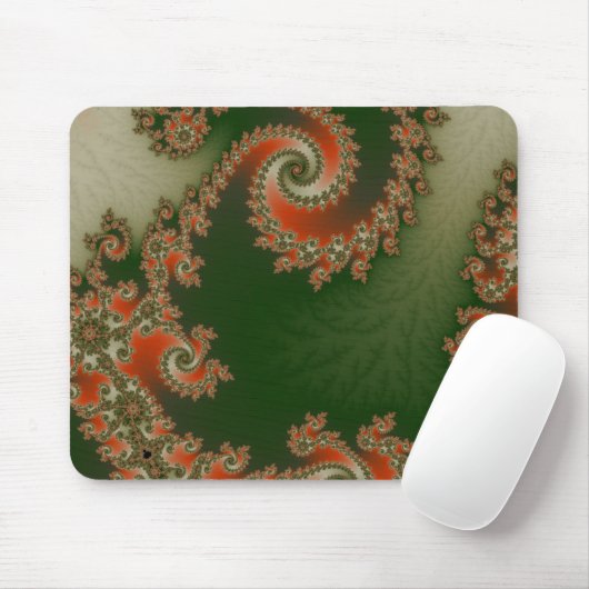Tapis De Souris Piment double Mousepad en spirale olive (Avec souris)