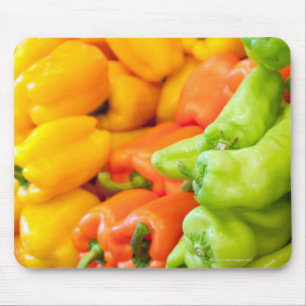Tapis De Souris Piments jaunes, rouges et verts en vente chez l'ag