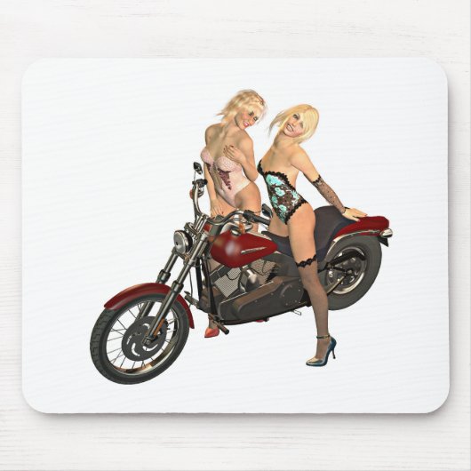 Tapis De Souris Pin-up moker filles (Devant)