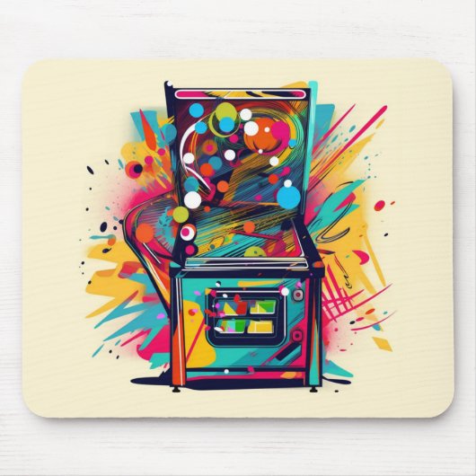 Tapis De Souris Pinball Player Non Slip Mousepad #25 (Devant)