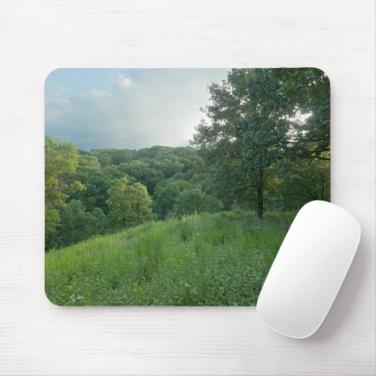 Tapis De Souris Pine Bend Bluff Surplombant Vallée Bois (Avec souris)