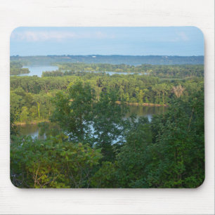 Tapis De Souris Pine Bend Bluffs surplombant le fleuve Mississippi