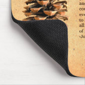 Tapis De Souris Pine Cone Et John Muir Citation (Coin)