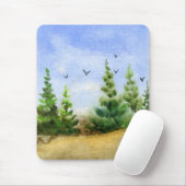 Tapis De Souris Pine Tree Mousepad (Avec souris)