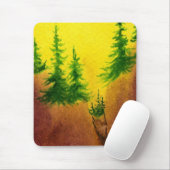Tapis De Souris Pine Tree Mousepad (Avec souris)