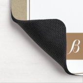 Tapis De Souris Pineapple Bronze Doré Kraft Élégant Tropical (Coin)