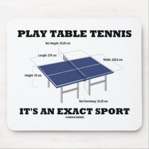 Tapis De Souris Ping-pong de jeu c'est un sport précis (l'humour)