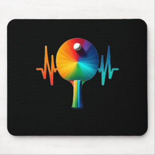 Tapis De Souris Ping pong pouls tennis de table battement de coeur