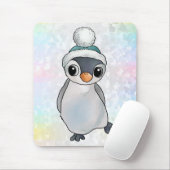 Tapis De Souris Pingouin avec casquette (Avec souris)