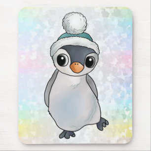 Tapis De Souris Pingouin avec casquette