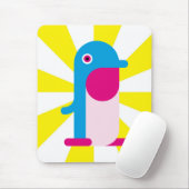 Tapis De Souris Pingouin bleu (Avec souris)