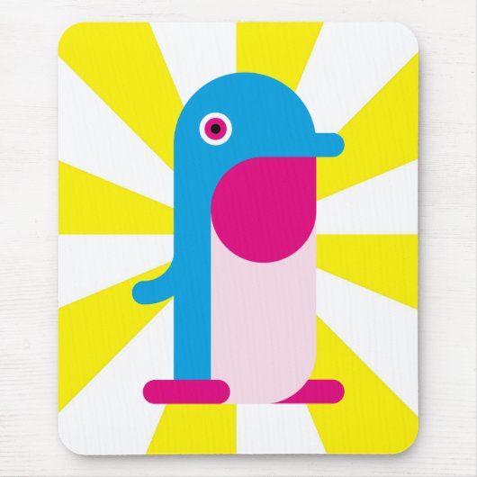 Tapis De Souris Pingouin bleu (Devant)