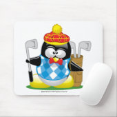 Tapis De Souris Pingouin de golf (Avec souris)