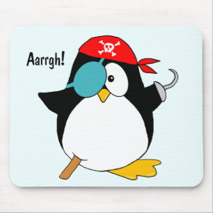 Tapis De Souris Pingouin de pirate