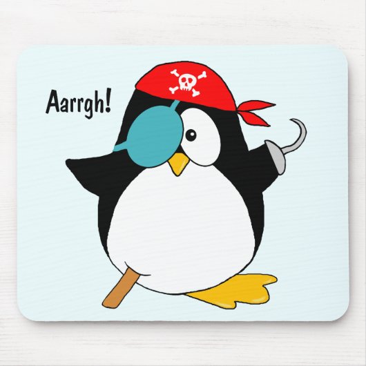 Tapis De Souris Pingouin de pirate (Devant)