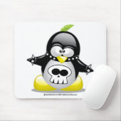 Tapis De Souris Pingouin de rocker punk (Avec souris)