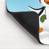 Tapis De Souris Pingouin drôle mignon d'hiver (Coin)