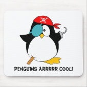 Tapis De Souris Pingouin frais de pirate (Devant)