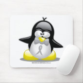 Tapis De Souris Pingouin gris/argenté de ruban (Avec souris)