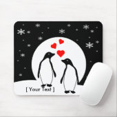 Tapis De Souris Pingouin Love Couple Mousepad (Avec souris)