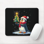 Tapis De Souris Pingouin mignon arbre de Noël Pyjama Filles Garçon (Avec souris)