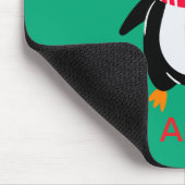 Tapis De Souris Pingouin mignon en rouge rayures Écarf (Coin)