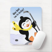 Tapis De Souris Pingouin Mousepad d'hockey (Avec souris)