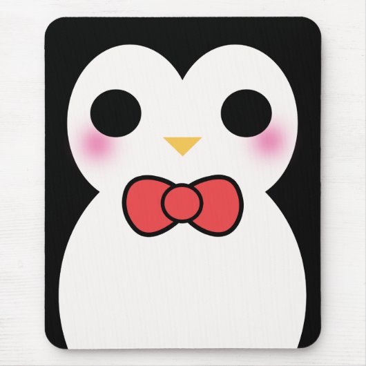 Tapis De Souris Pingouin noir de smoking (Devant)