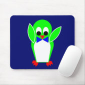 Tapis De Souris Pingouin - Vert (Avec souris)